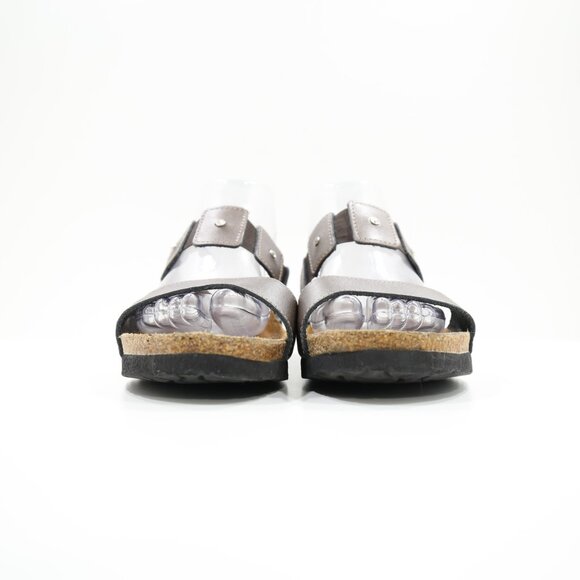 Naot Ashley Brown Leather Lightweight Footbed Sandals - 10/EU 41 - Picture 2 of 7